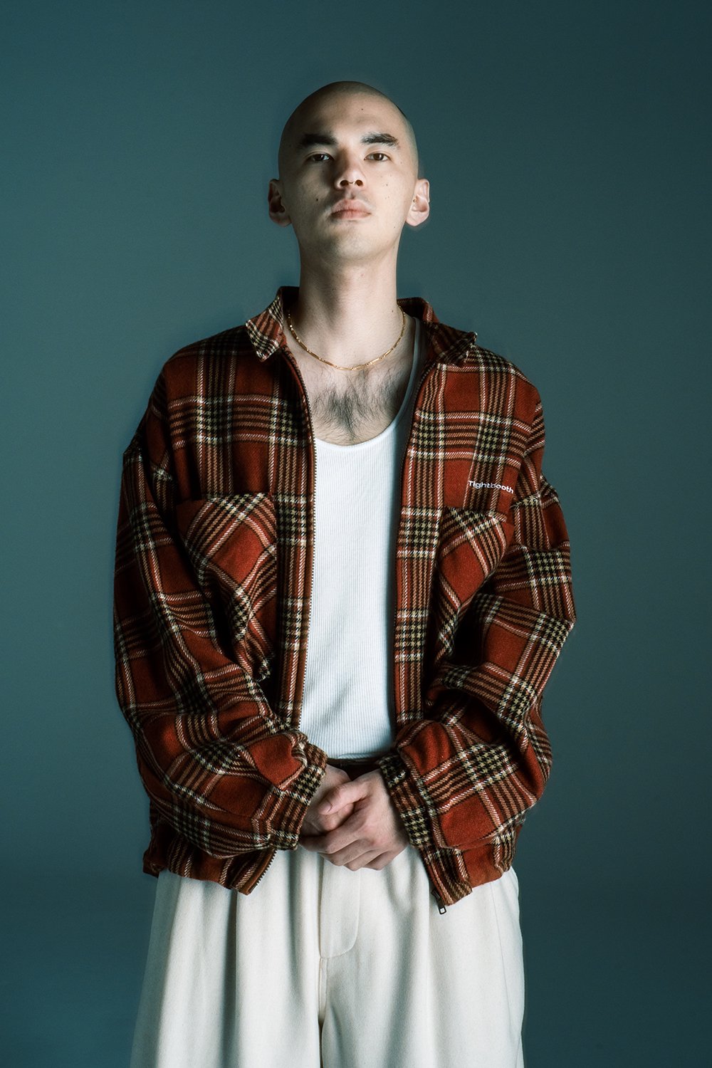 TIGHTBOOTH PLAID FLANNEL SWING TOP